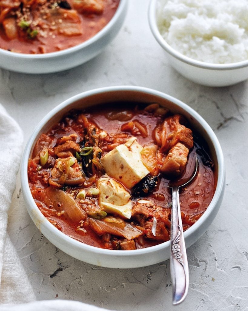 Easy Kimchi Jjigae with Pork Belly (Kimchi Stew) The Subversive Table