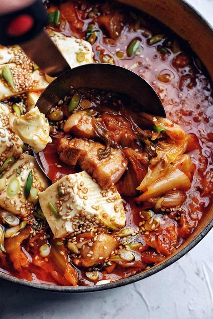 Easy Kimchi Jjigae With Pork Belly Kimchi Stew The Subversive Table