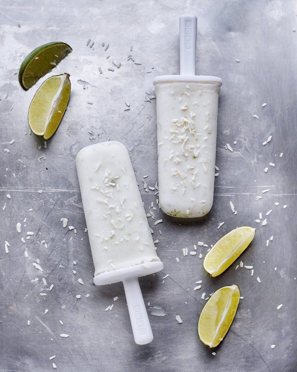 Vegan Coconut Popsicles with Lime