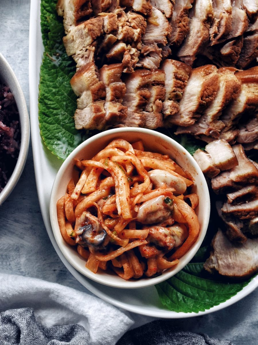 Instant Pot Bossam with Oyster Radish Kimchi The Subversive Table