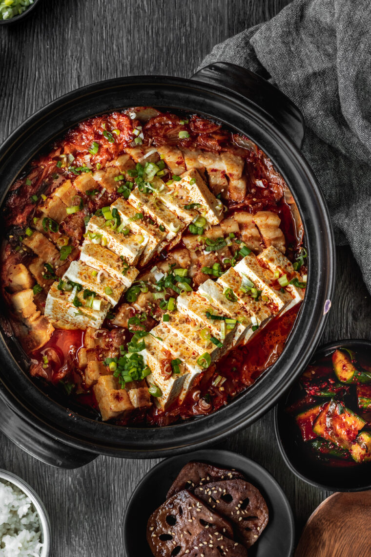 Braised Kimchi with Pork Belly + Tofu (Kimchi Jjim) The Subversive Table
