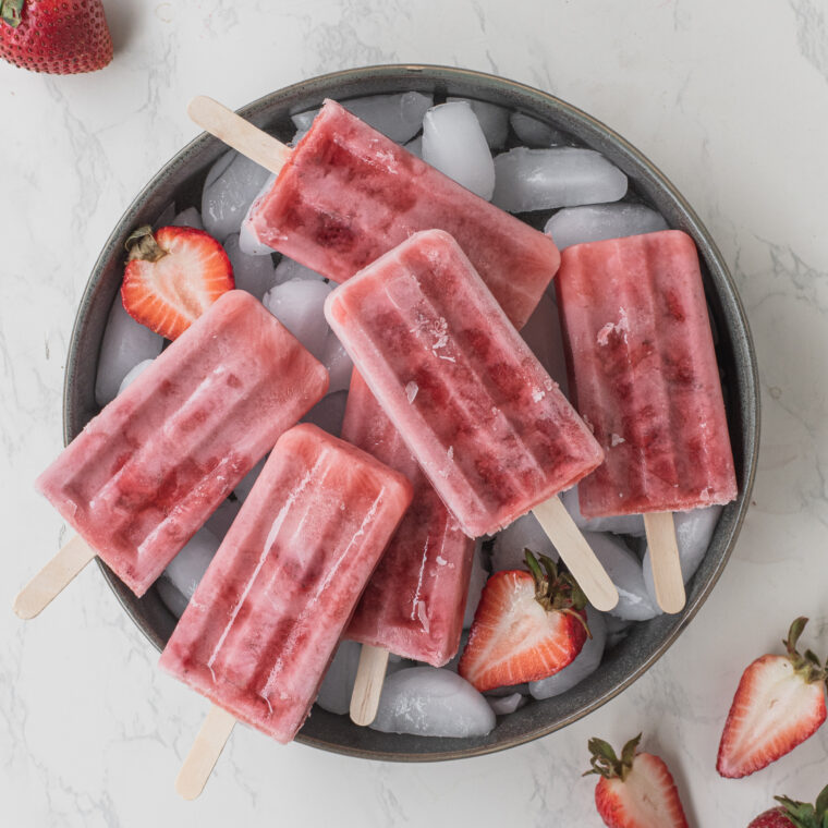 Korean Strawberry Milk Popsicles The Subversive Table