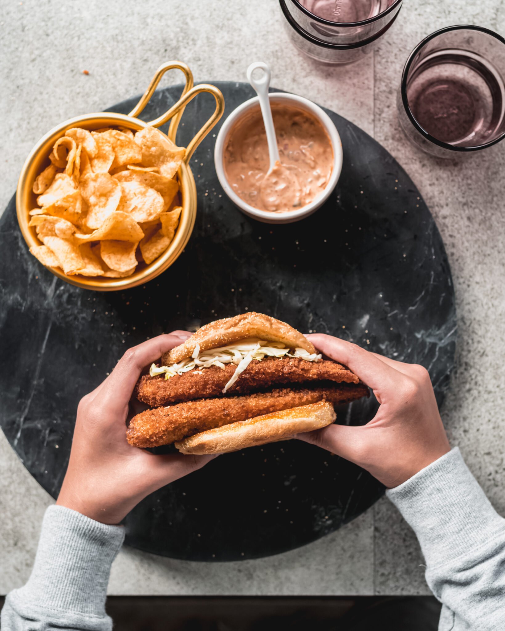 Crispy Fried Fish Sandwich with Spicy Tartar Sauce The Subversive Table