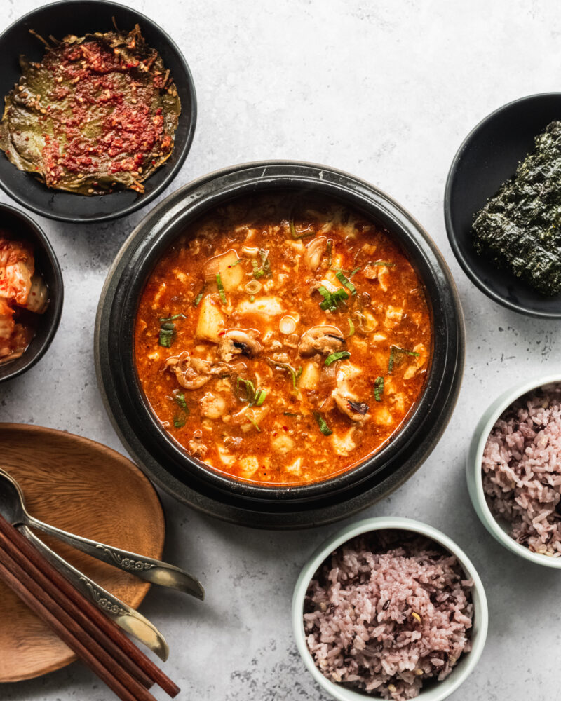 Spicy Seafood Soondubu Jjigae (Korean Tofu Soup) The Subversive Table