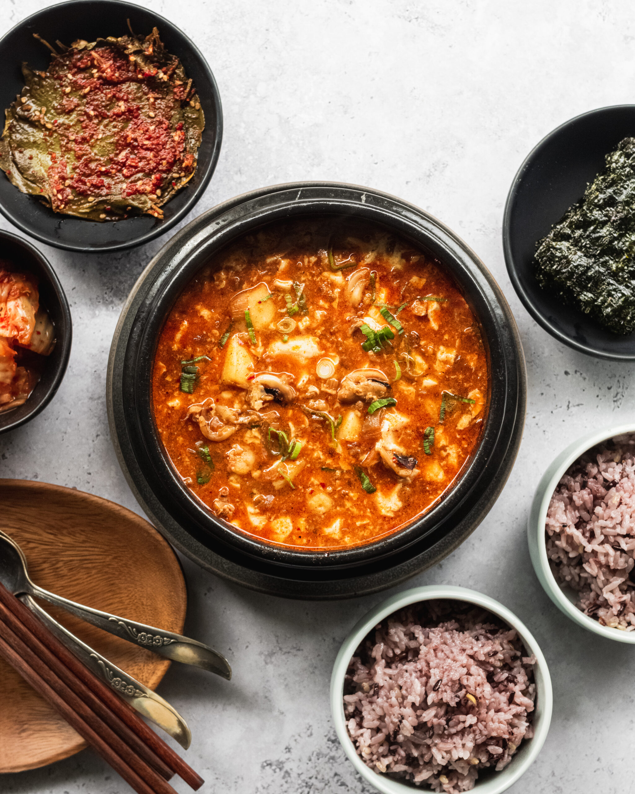 Spicy Seafood Soondubu Jjigae (Korean Tofu Soup) The Subversive Table