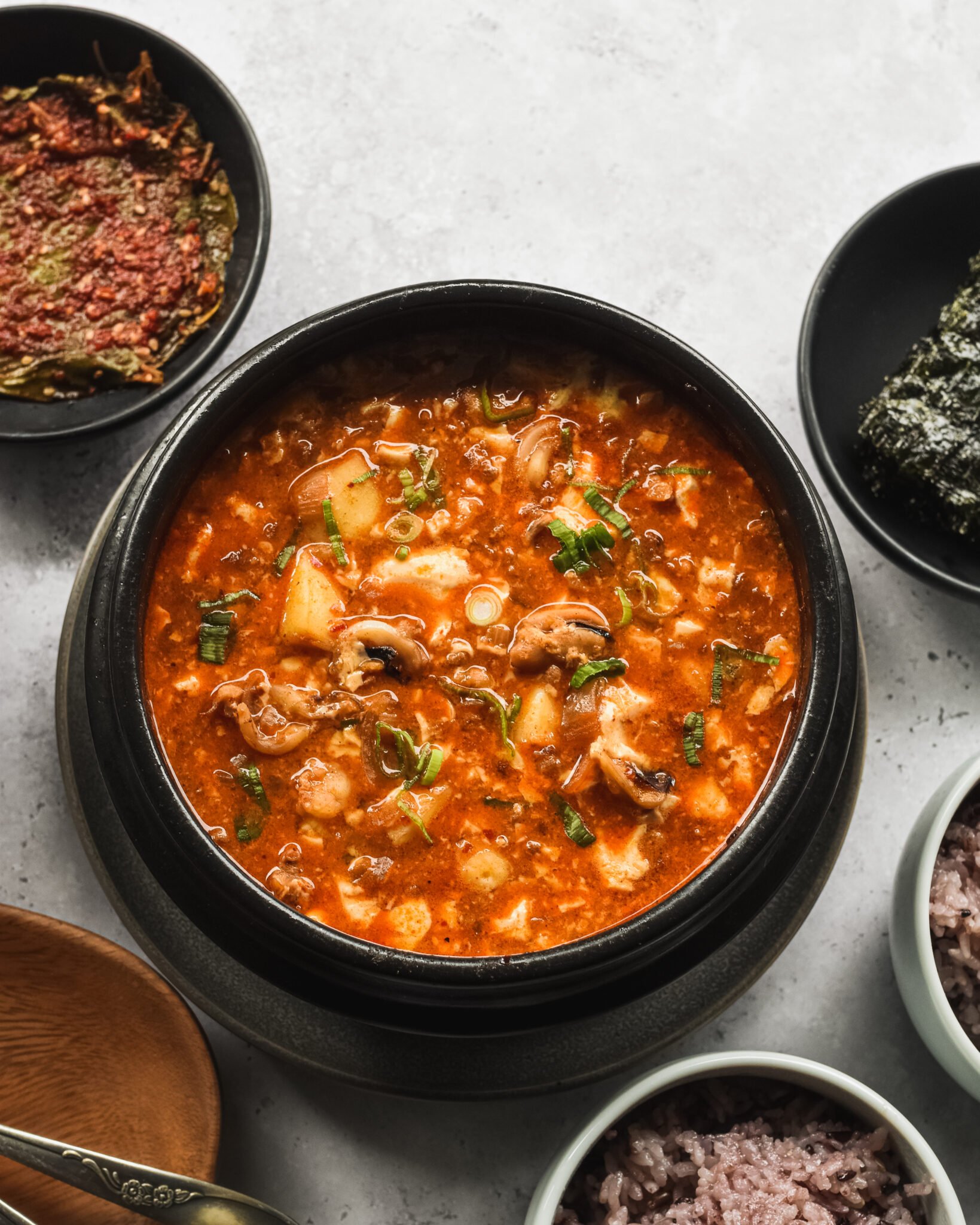 Spicy Seafood Soondubu Jjigae (Korean Tofu Soup) The Subversive Table