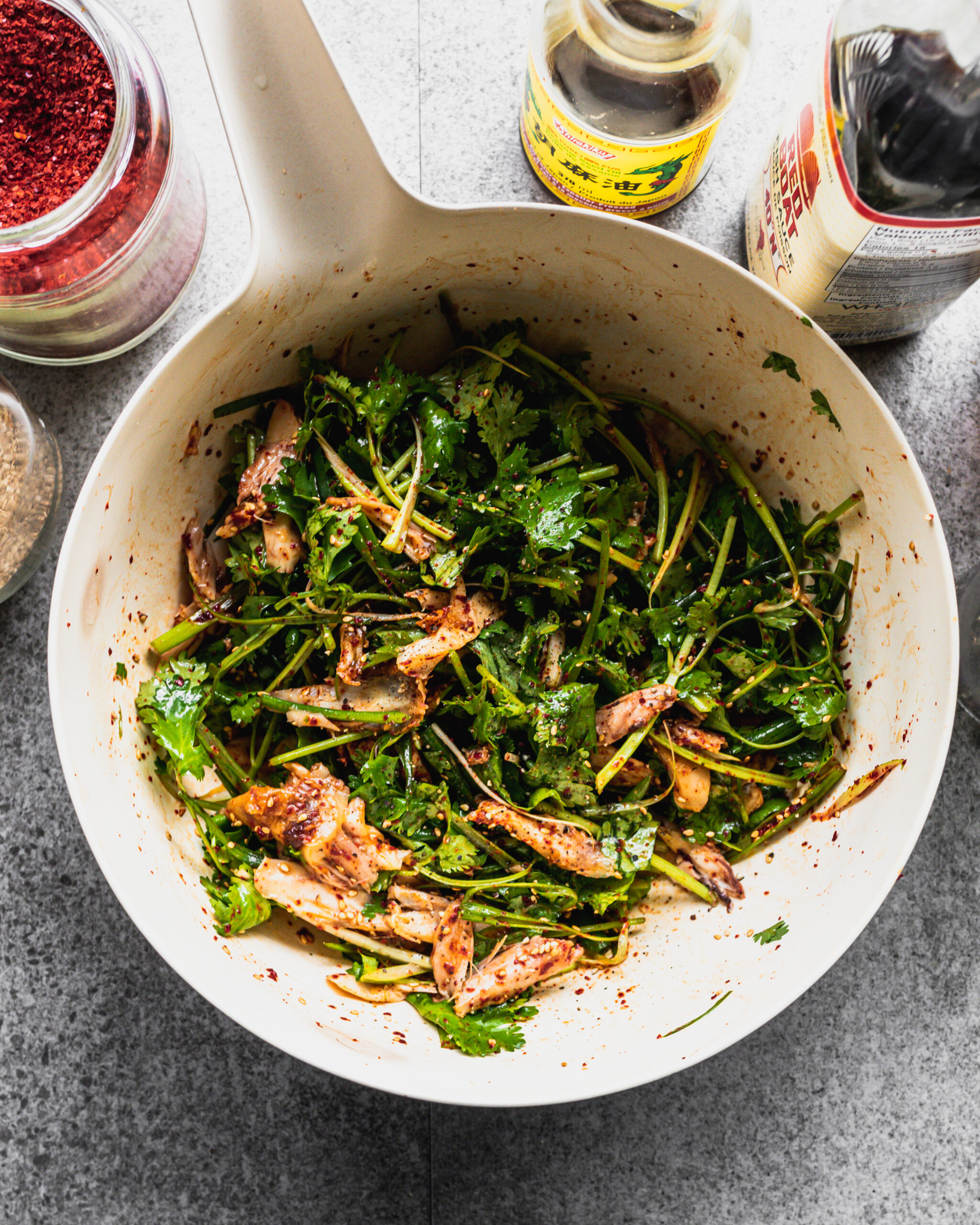 KoreanStyle Rotisserie Chicken Salad The Subversive Table