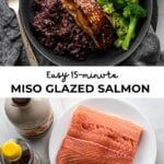 ingredients for miso glazed salmon