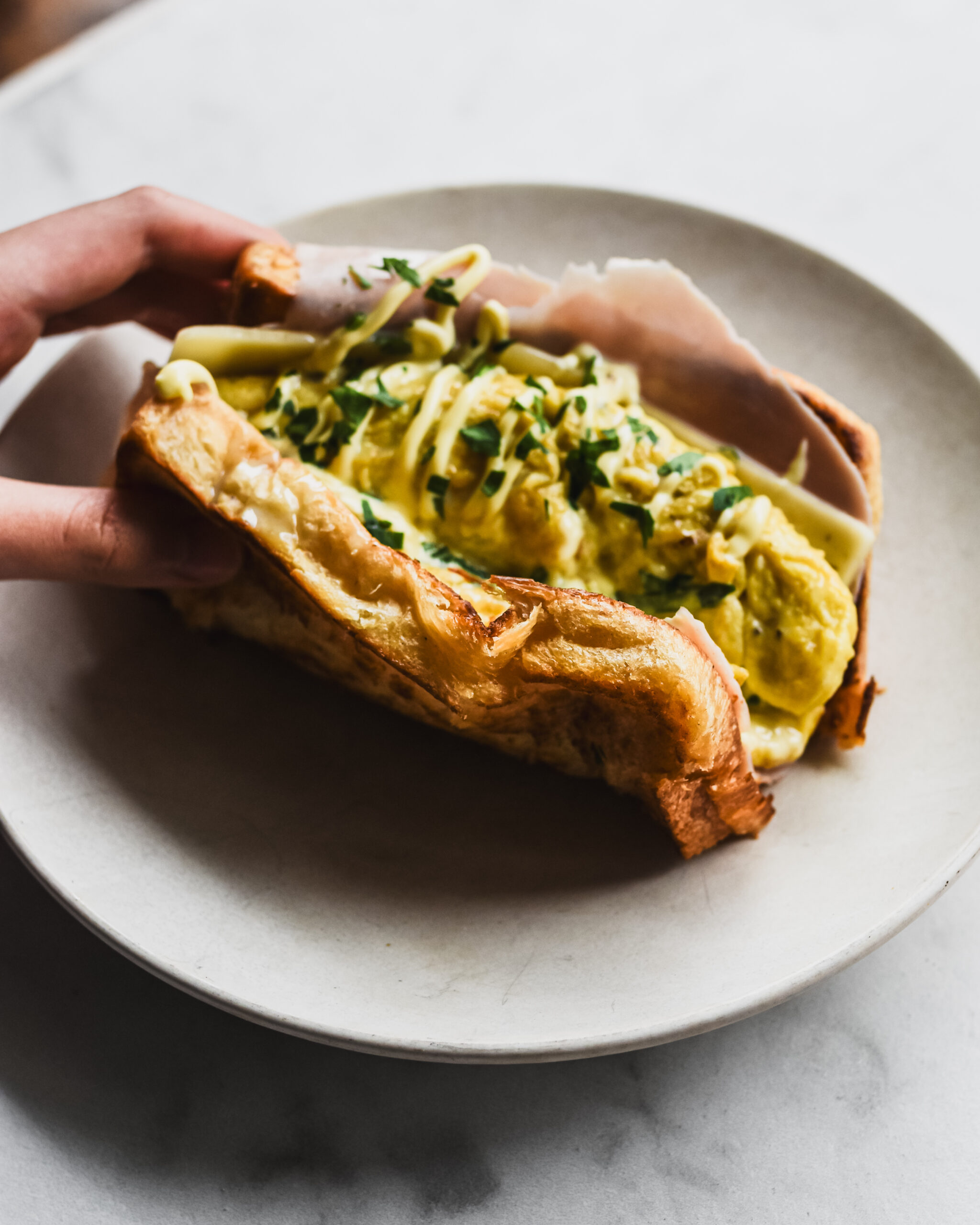Korean Egg Drop Sandwich (Breakfast Sandwich) The Subversive Table