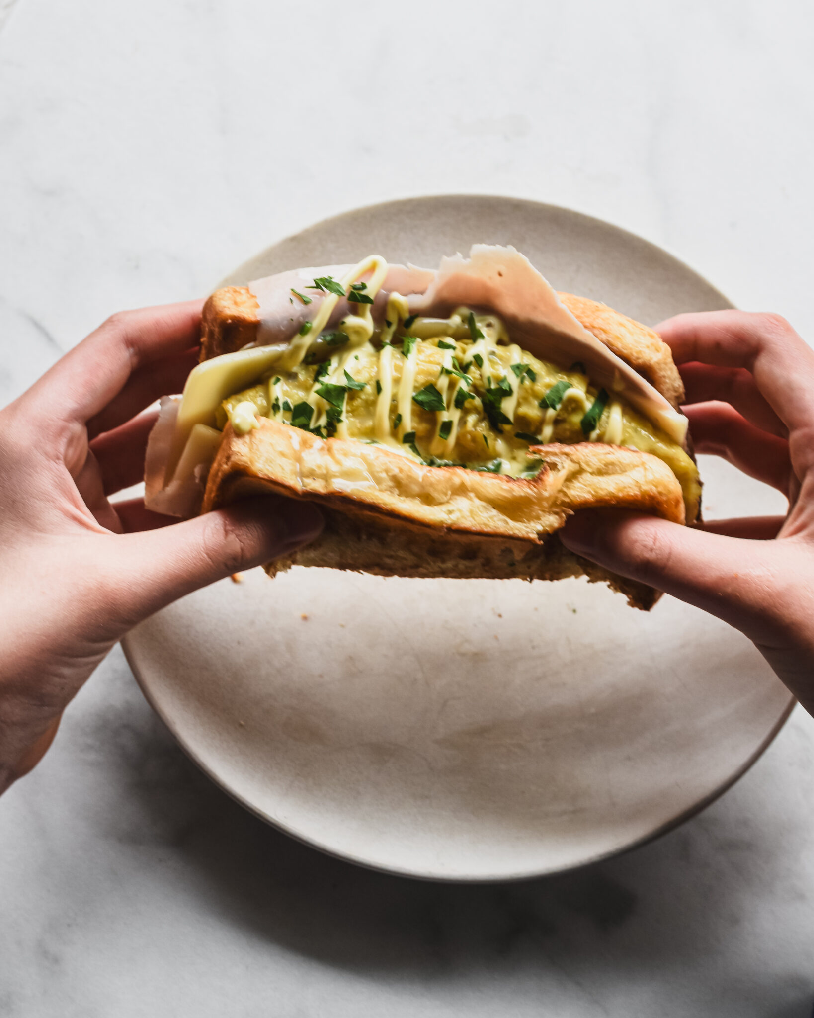 Korean Egg Drop Sandwich (Breakfast Sandwich) The Subversive Table