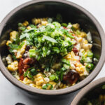 spicy chicken dolsot bibimbap in earthenware clay pot