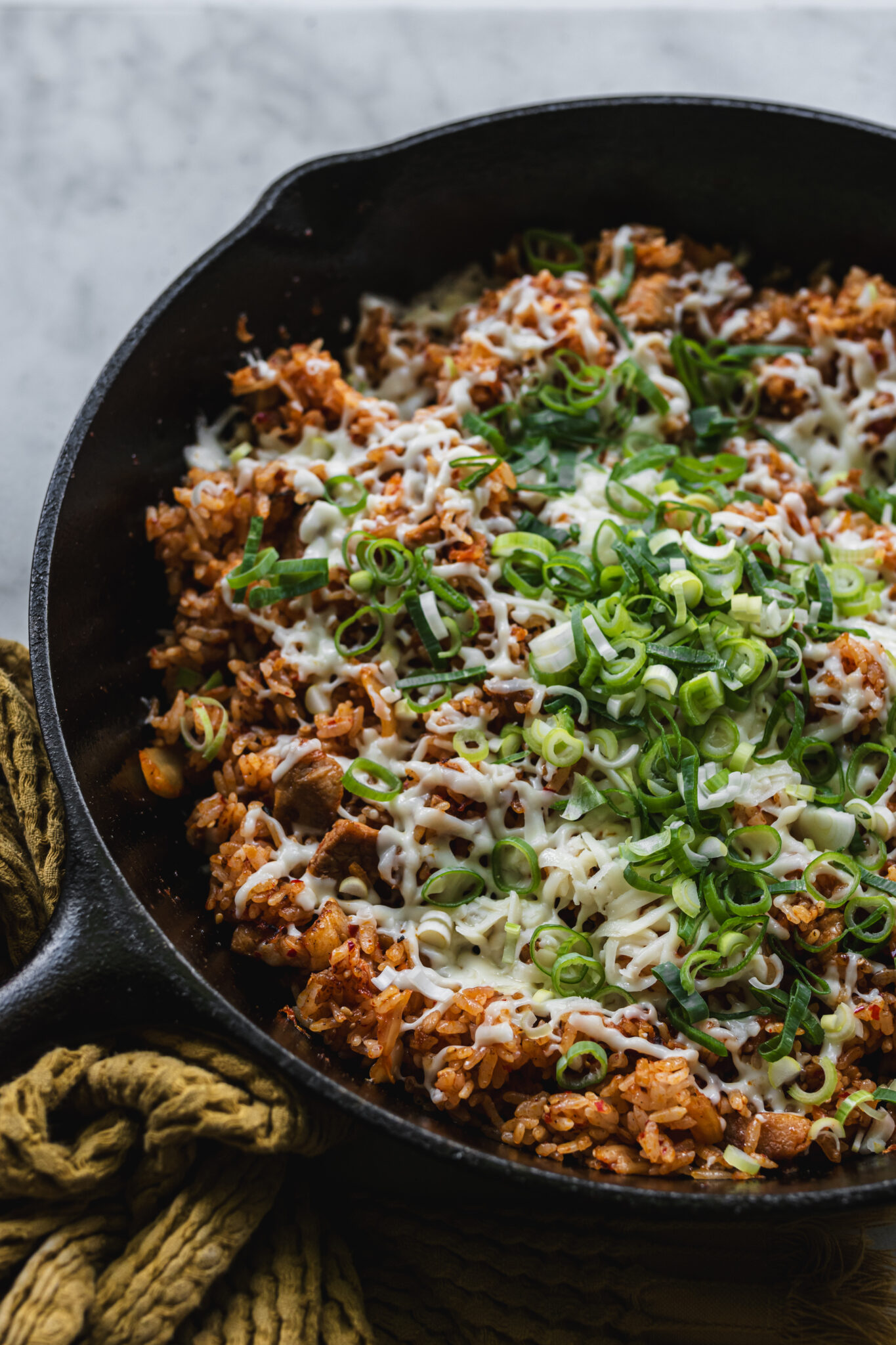 Cheesy Kimchi Fried Rice (Kimchi Bokkeumbap) | The Subversive Table