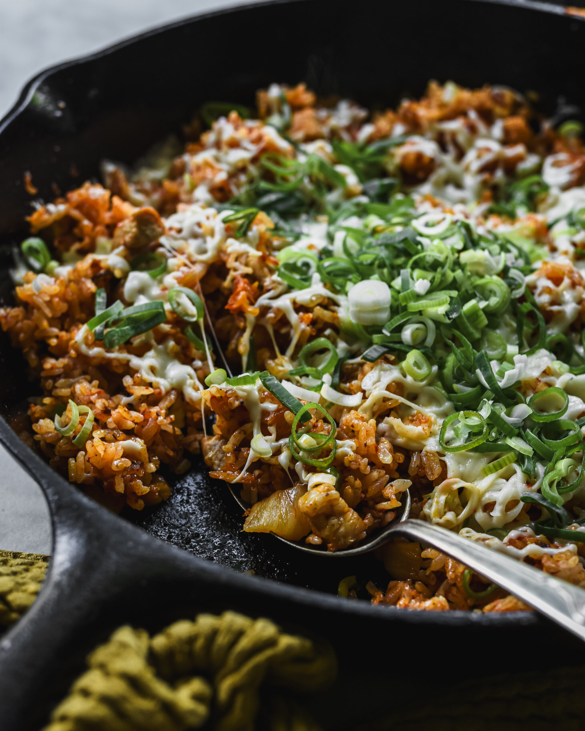 Cheesy Kimchi Fried Rice (Kimchi Bokkeumbap) | The Subversive Table