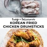 ingredients for korean fried chicken drumsticks