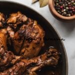 chicken drumsticks cooked in filipino adobo style