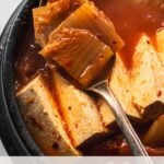 spoonful of korean kimchi stew