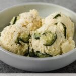 scoops of korean potato salad in small side dish