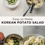 step by step photos for korean potato salad