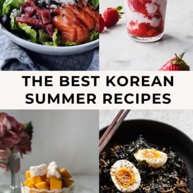 4 photos of korean summer dishes