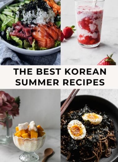 4 photos of korean summer dishes